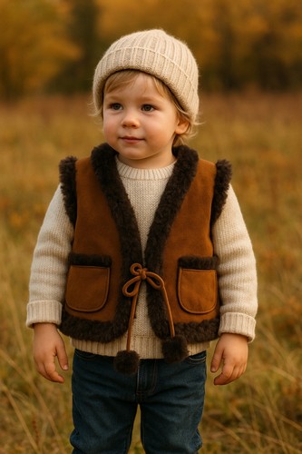 Bambini gilet pelliccia - bambini,